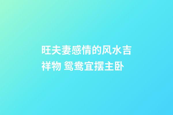 旺夫妻感情的风水吉祥物 鸳鸯宜摆主卧